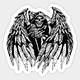 Grim Reaper Tattoo Sticker